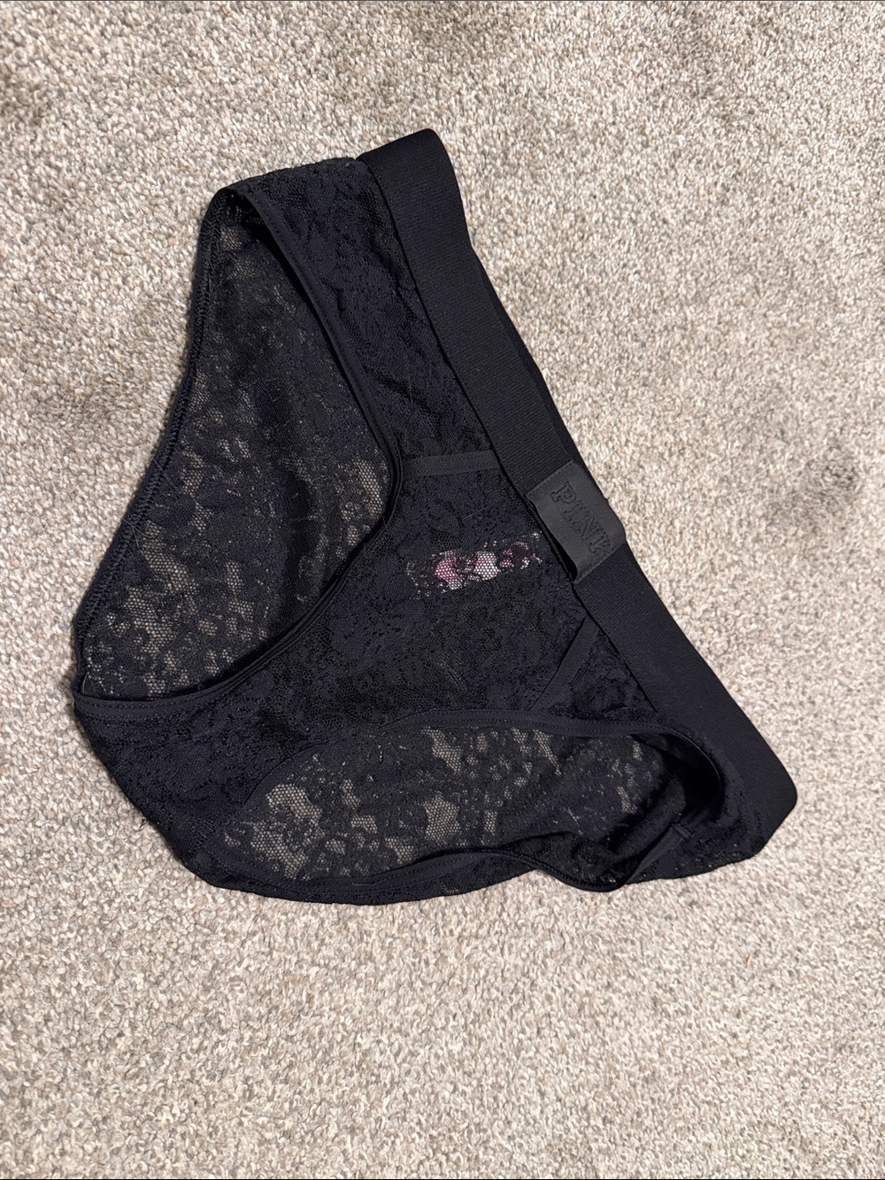 PINK Victoria's Secret Black Lace small
